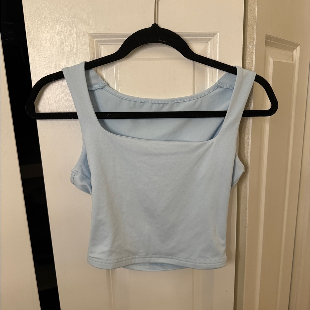 Blue Cropped Tank